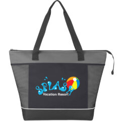 Mega Shopping Cooler Tote - 3558_BLKGRA_Colorbrite