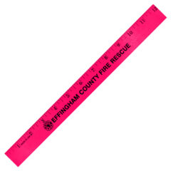 Fluorescent Wood Ruler – 12″ - 94412-neon-pink_2