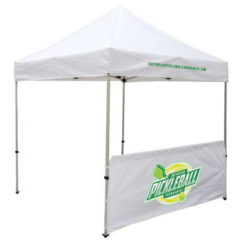 Deluxe Tent Half Wall Kit – Full Color Imprint – 8′ - Deluxe Tent Half Wall Kit 8211 Full Color Imprint 8211 88242white