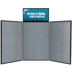 Fast Trak Display with Graphic Header Kit – 6′ - Fast Trak Display with Graphic Header Kit 8211 6ftgrey