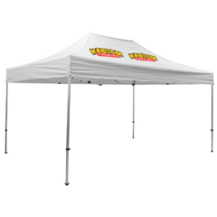 Premium Event Tent Kit – 10′ x 15′ (two location, full color imprints) - PremiumEventTentKit-1021515twolocationfullcolorimprintsWhite