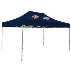 Premium Event Tent Kit – 10′ x 15′ (two location, full color imprints) - PremiumEventTentKit-1021515twolocationfullcolorimprintsnavy