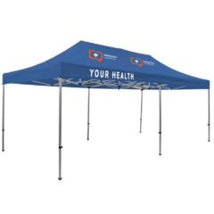 Premium Event Tent Kit – 10′ x 20′ (3 location, full color imprints) - PremiumEventTentKit10x203 locationfullcolorimprintsCobalt