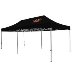 Premium Event Tent Kit – 10′ x 20′ (one location, full color imprint) - PremiumEventTentKit10x20one location full color imprintBlack