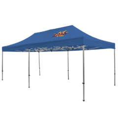 Premium Event Tent Kit – 10′ x 20′ (one location, full color imprint) - PremiumEventTentKit10x20one location full color imprintCobalt