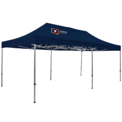 Premium Event Tent Kit – 10′ x 20′ (one location, full color imprint) - PremiumEventTentKit10x20one location full color imprintNavy