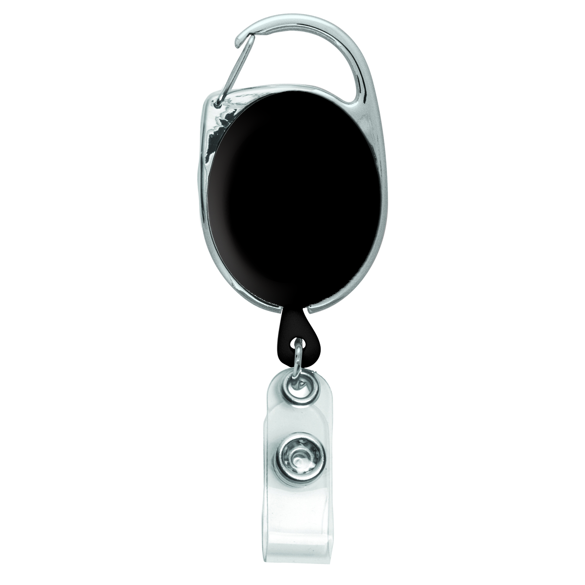 Full Color Retractable Carabiner Style Badge Reel and Badge Holder