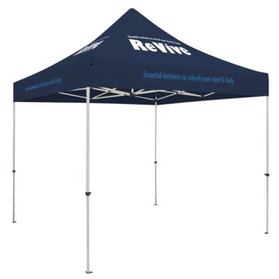 Standard Tent Kit with 4-Location Full Color Imprints10x10Navy