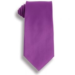 Solid Color Polyester Tie - Violet