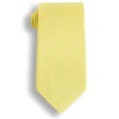 Solid Color Polyester Tie - Yellow