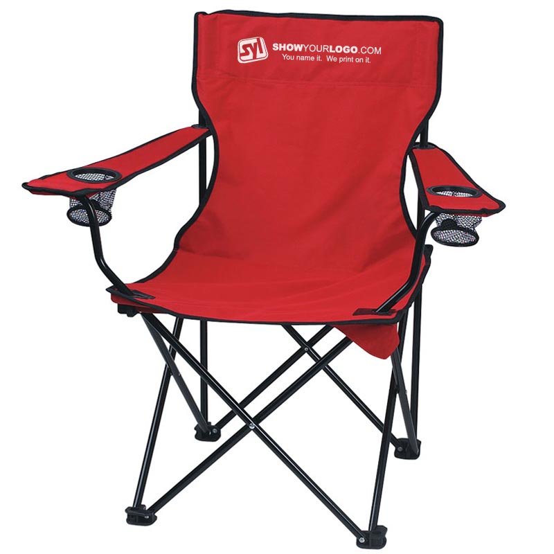 Customized Folding Bag Chairs   B1003 Red 