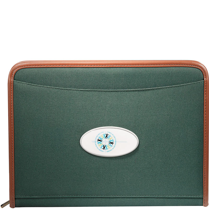 Zippered Padfolio With Company Logo at Mary Folger blog