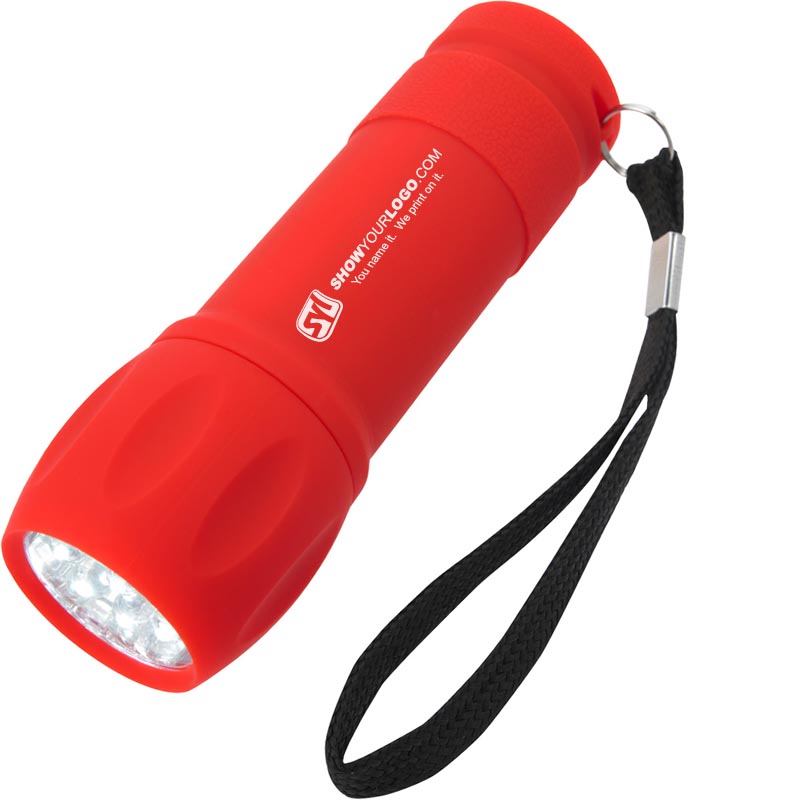 Rubberized Torch Light With Strap