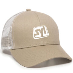 Mesh Back 6 Panel Cap - mbw-600_khaki_white_02webp