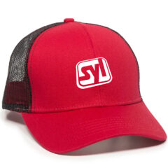 Mesh Back 6 Panel Cap - mbw-600_red-black_02webp