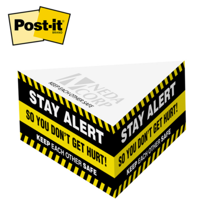 Post-it Custom Printed Notes Cube 8211 Triangle Half Cube