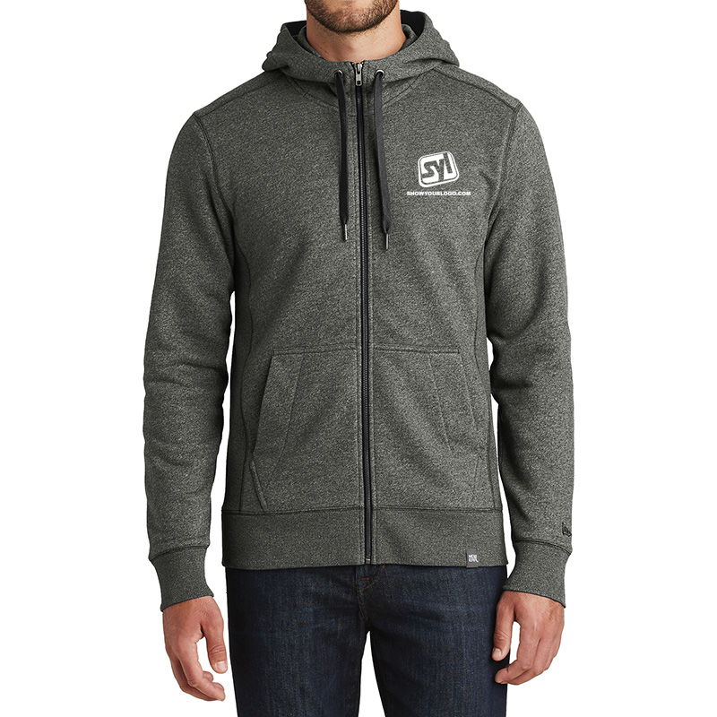 New Era® French Terry Full-Zip Hoodie - Show Your Logo
