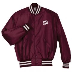 holloway polyester heritage zip jacket adult gold maroon dark