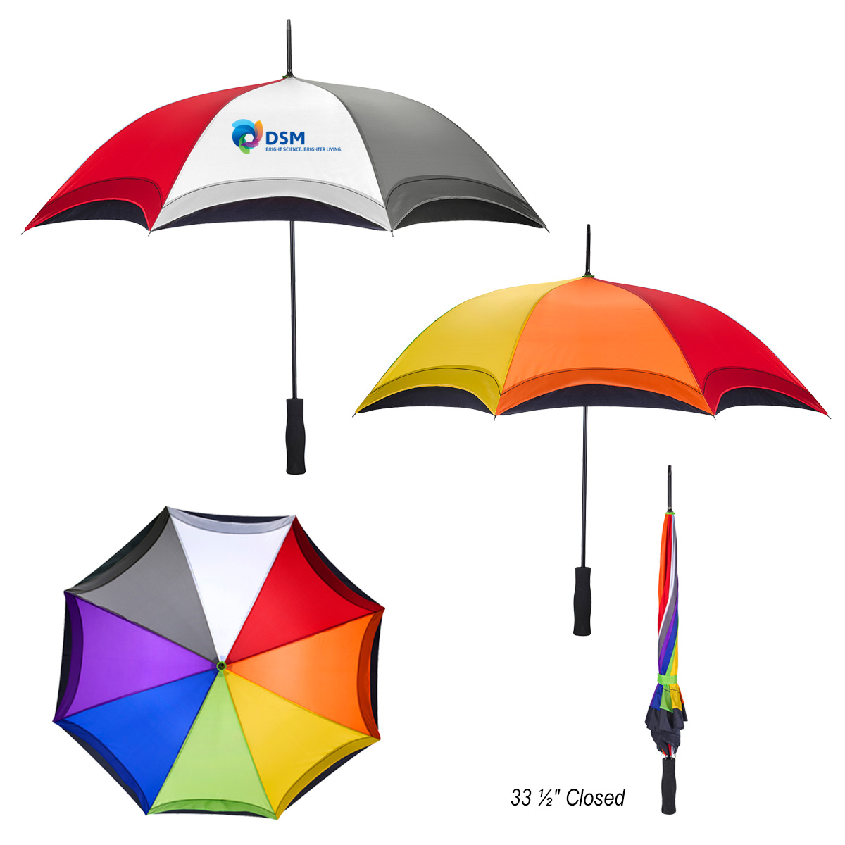 Rainbow Umbrella 46 Show Your Logo