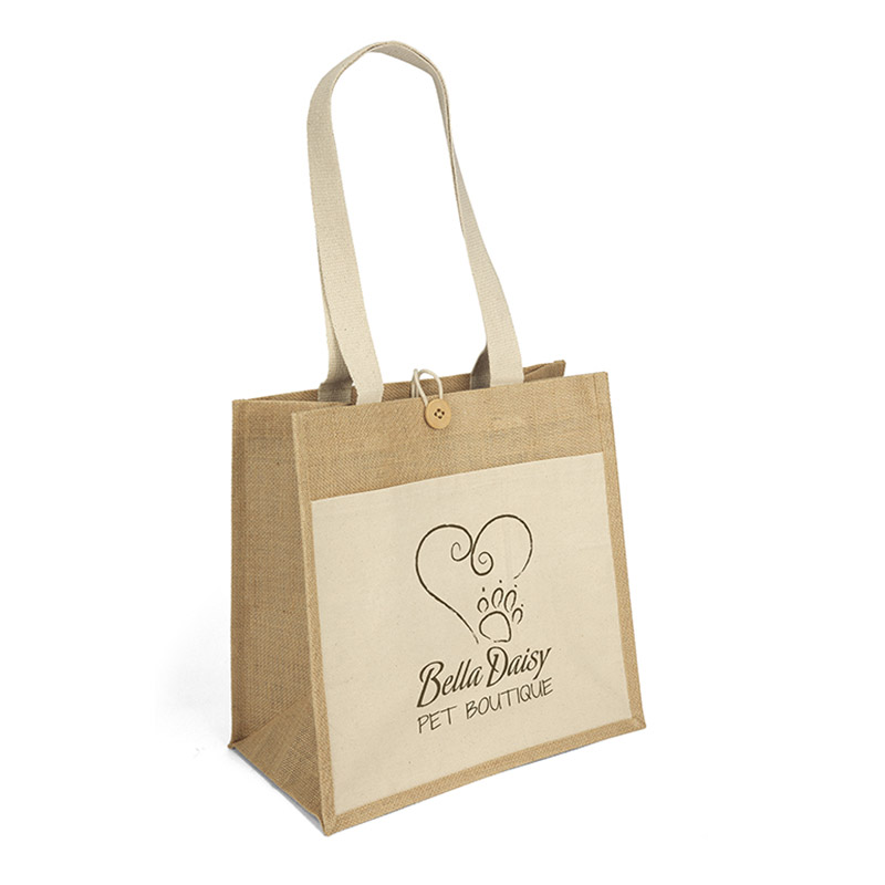 Izzy Jute Tote Bag - Show Your Logo