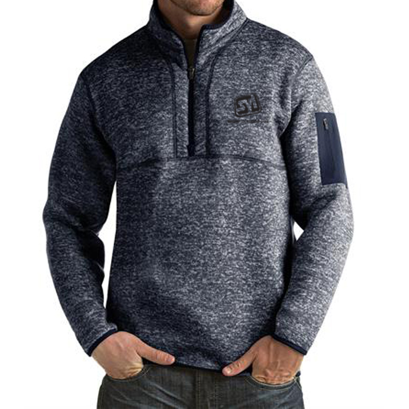 Antigua Men's Fortune 1/4-Zip Heather Sweater Knit Pullover - Show Your ...