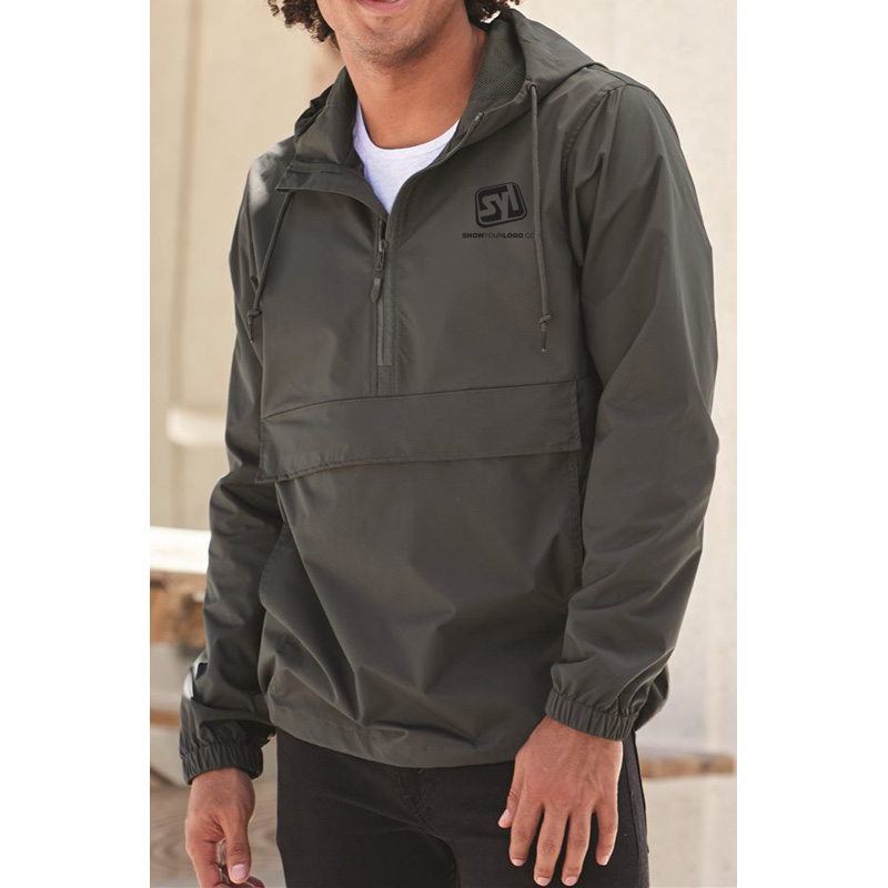 Water Resistant Anorak Jacket by Independent Trading Co. - Show Your Logo