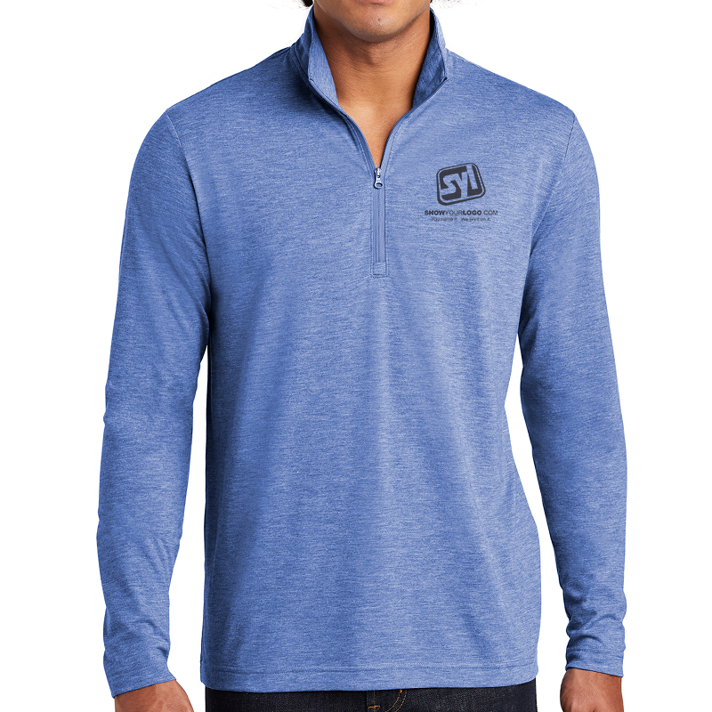 Sport-Tek ® PosiCharge ® Tri-Blend Wicking 1/4-Zip Pullover - Show Your ...