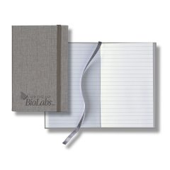 Castelli Linen Banded Pico Lined White Page Journal - n3127800