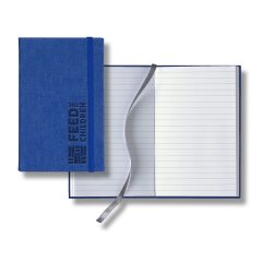 Castelli Linen Banded Pico Lined White Page Journal - n3127802