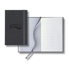 Castelli Linen Banded Pico Lined White Page Journal - n3127808