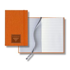 Castelli Linen Banded Pico Lined White Page Journal - n3127811