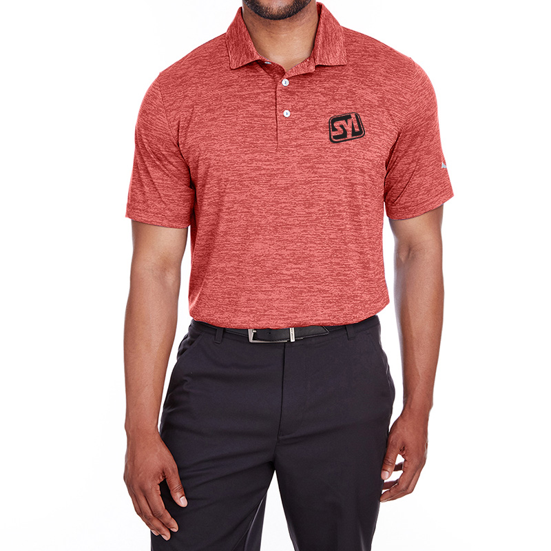 puma icon heather golf polo shirt