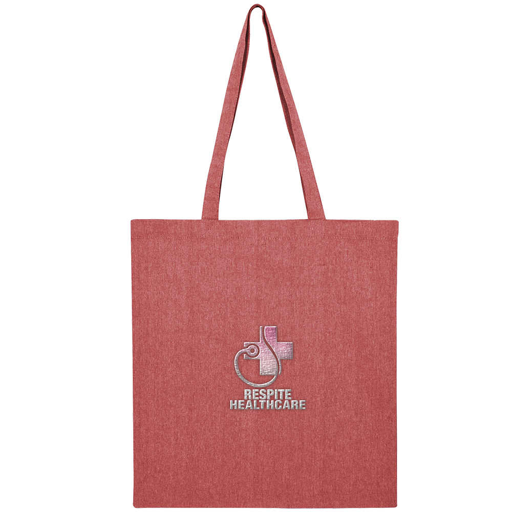 Harlow Heathered Tote Bag - Show Your Logo