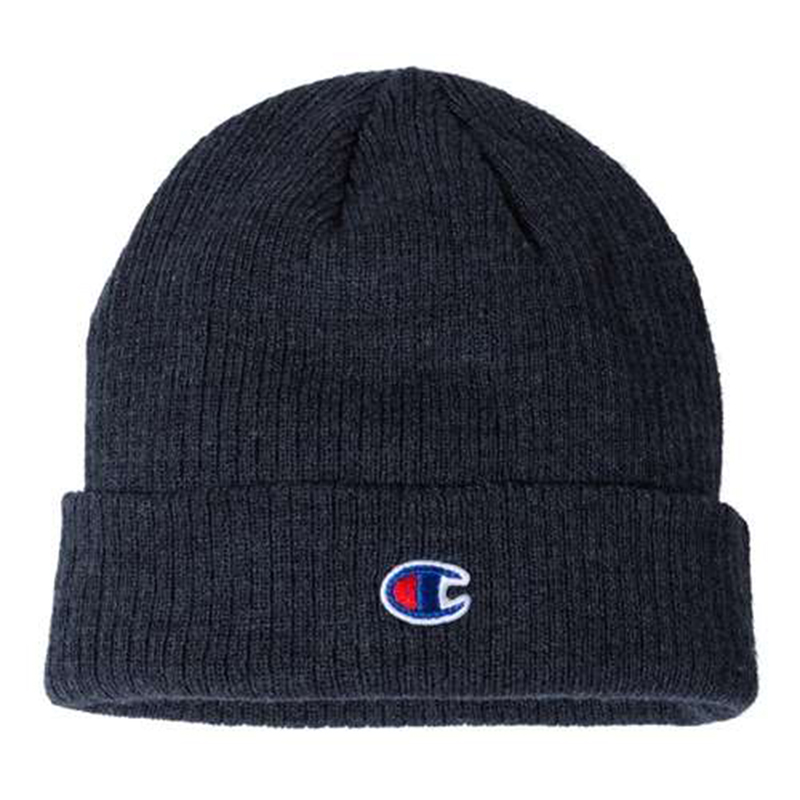 Champion® Ribbed Knit Cuffed Beanie - Show Your Logo