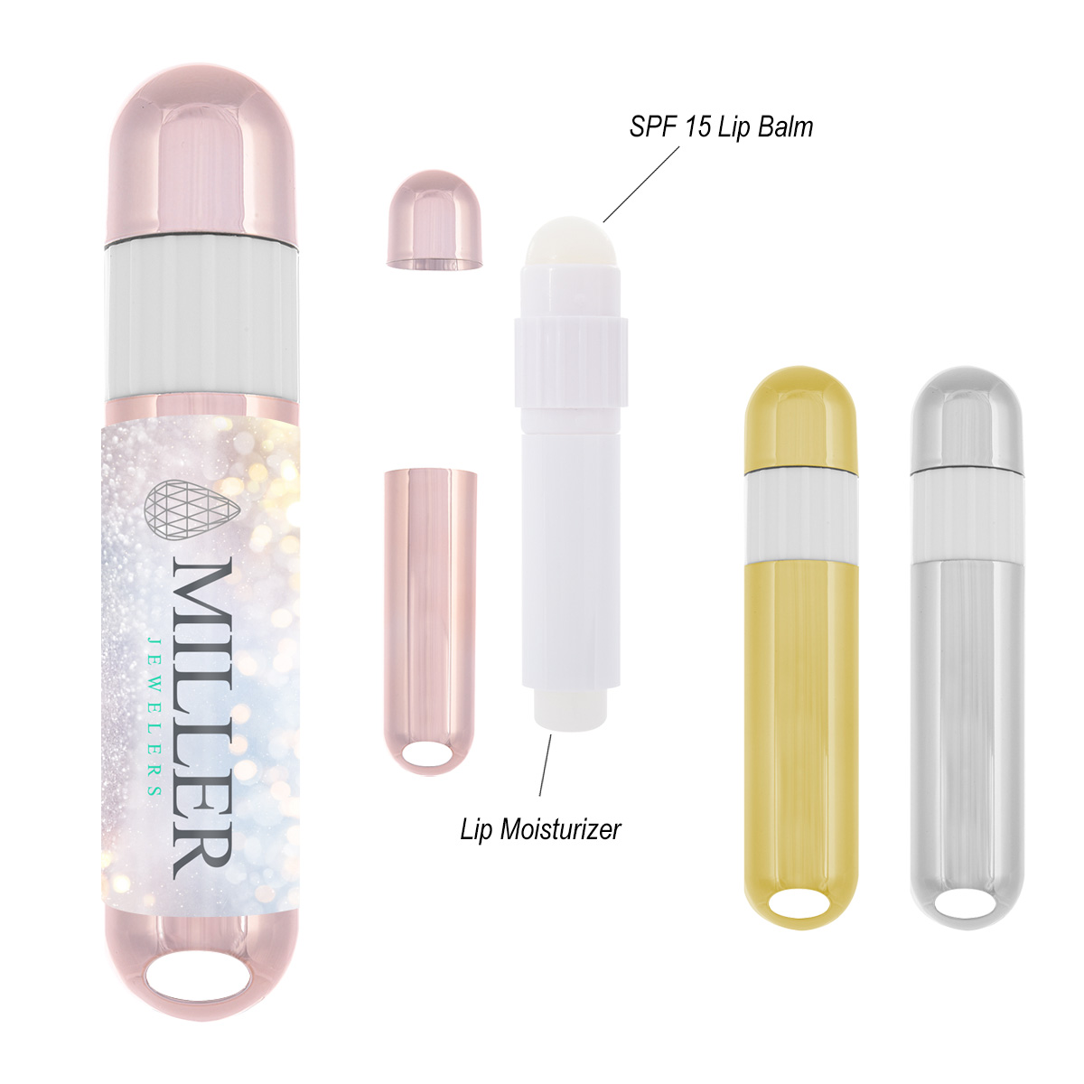 Metallic Lip Balm and Lip Moisturizer Stick - Show Your Logo