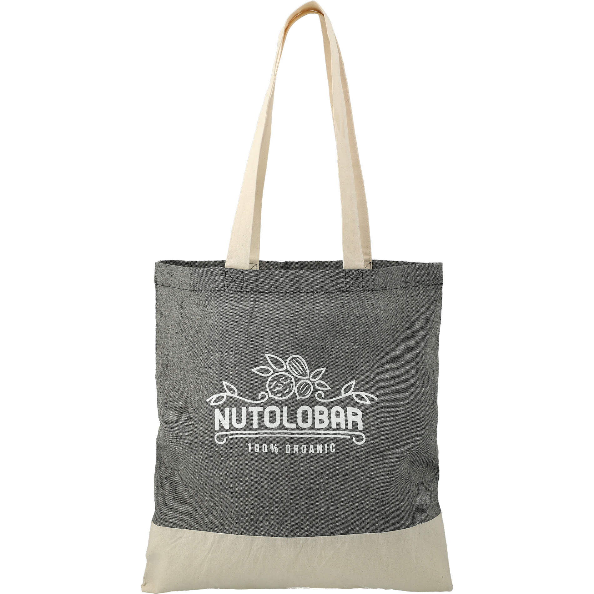 Split Recycled 5oz Cotton Twill Convention Tote - Show Your Logo