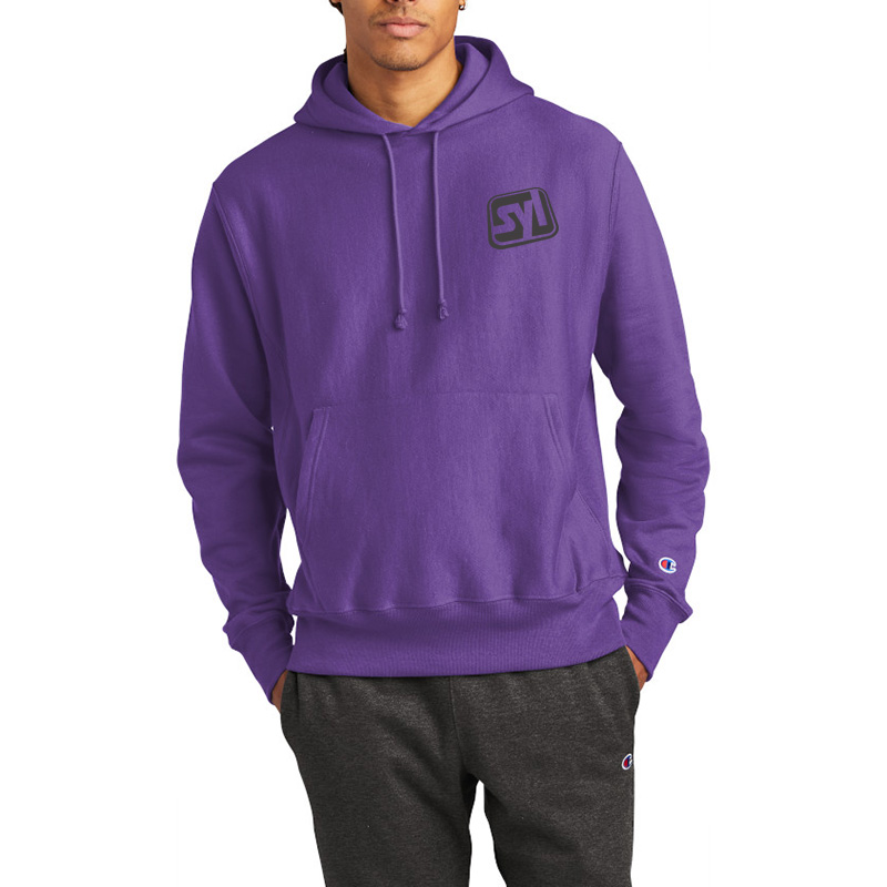 c logo reverse weave hoodie