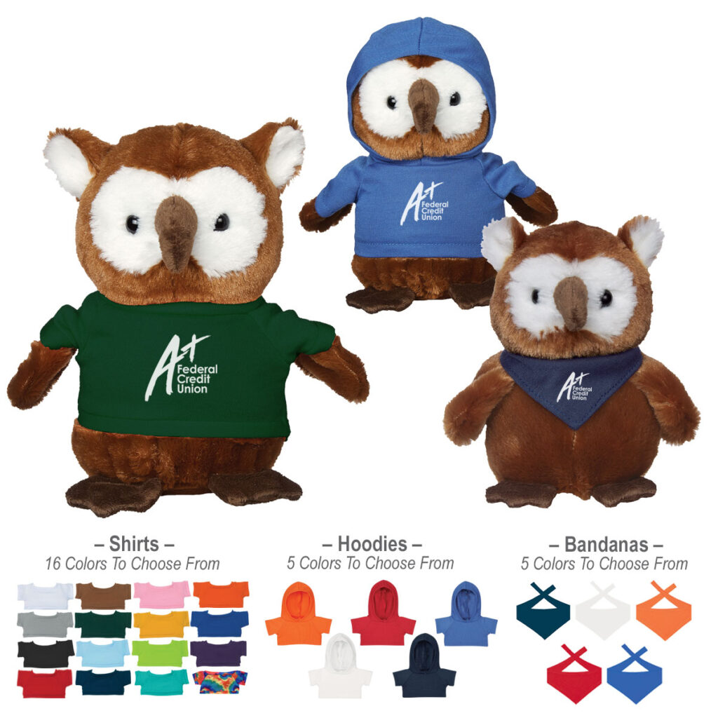 Hoot Owl Plush Toy – 6″ - 1255_group