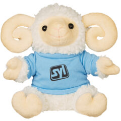 Rowdy Ram Plush Toy – 6″ - 1257_WHT_SHIRT