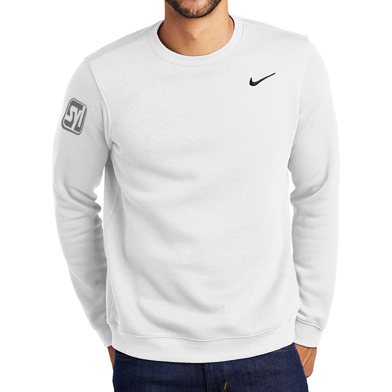 men's nike just do it fleece crew