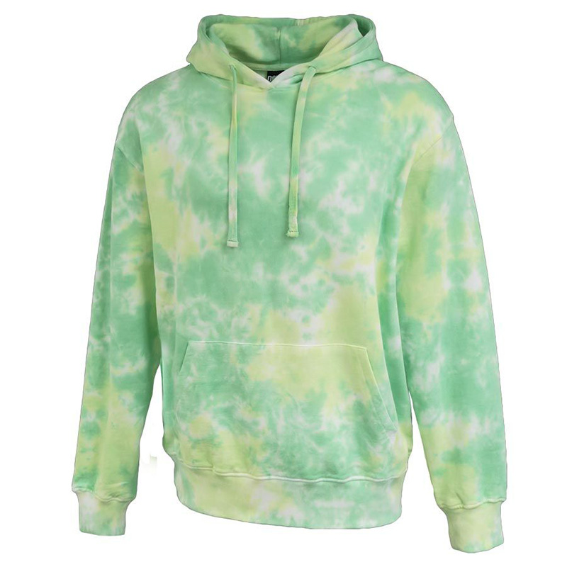 green tie dye sweatshirt