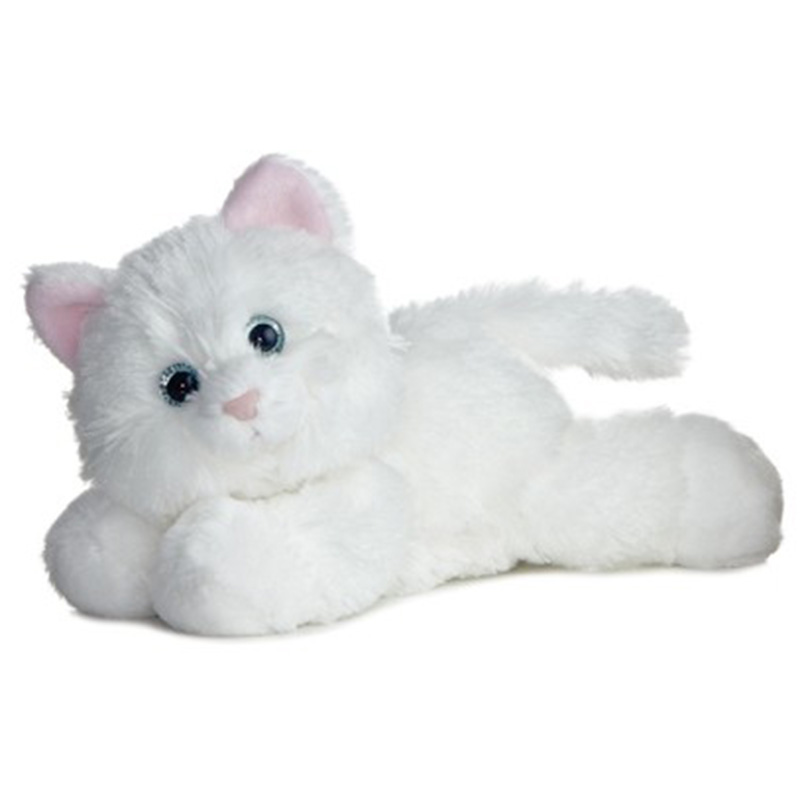 Мягкая игрушка кошка. Мягкая игрушка Aurora кошка(30822a). Мягкая игрушка белый кот. Мягкая игрушка котик белый. Белый котенок игрушка.