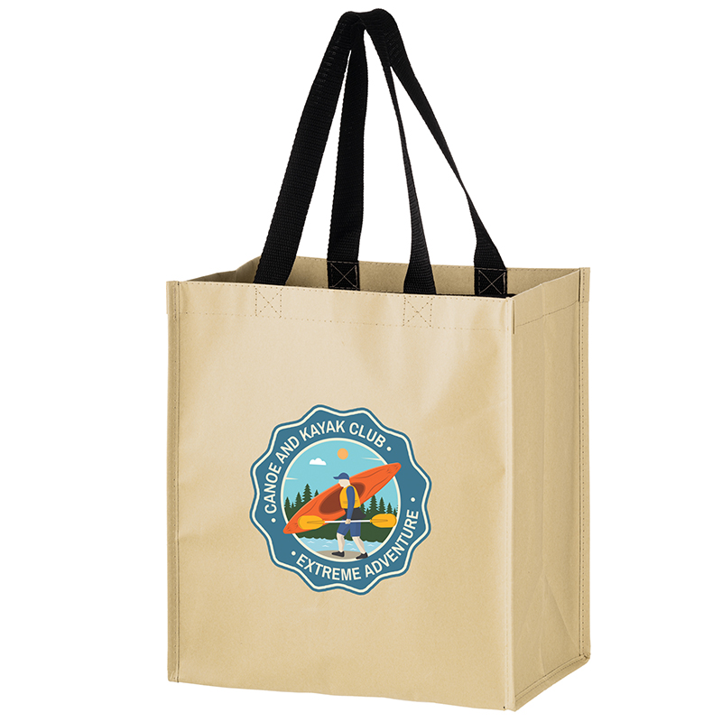 Non-Woven Hybrid Tote with Paper Exterior - Show Your Logo