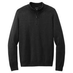 MERCER + METTLE™ 1/4-Zip Sweater - 22986-DeepBlack-5-MM3020DeepBlackFlatFront-337W