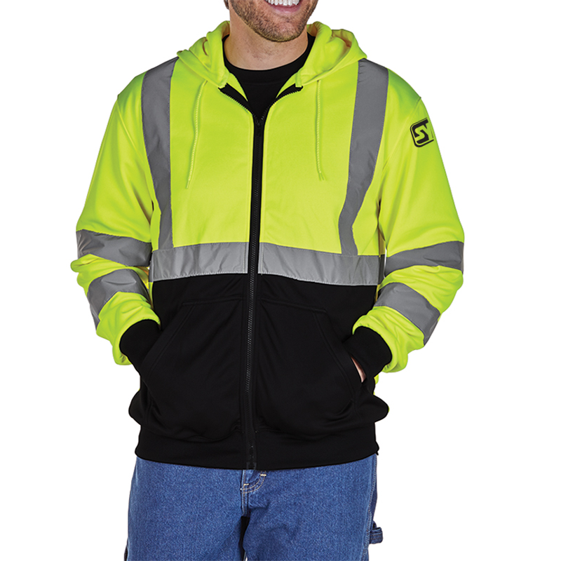 Unisex Signal Hi-Vis Full Zip Hoodie - 9264461_082621112557