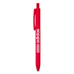 Bolt Soft Touch Retractable Ballpoint Pen - BOLT_RED