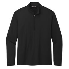 TravisMathew Coto Performance 1/4-Zip - TM1MY397_black_flat_front