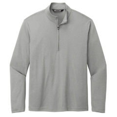 TravisMathew Coto Performance 1/4-Zip - TM1MY397_quietshadegreyheather_flat_front