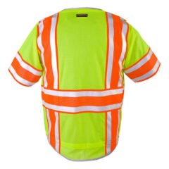 Kishigo Premium Brilliant Series® Ultimate Reflective Class 3 Vest - Kishigo_1573-1574_Lime_Back_High