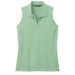 TravisMathew Ladies Coto Performance Sleeveless Polo - 28073-BerylGrnHt-5-TM1WX001BerylGrnHtFlatFront-1200W